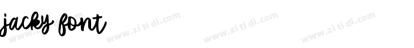jacky font字体转换